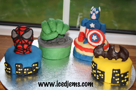 Superhero Birthday Cake on Made These Yesterday For A Kid At Heart In The Themes Of Four Of His