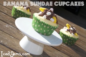 Banana Sundae Cupcakes