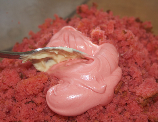 Pink Cake Crumbs