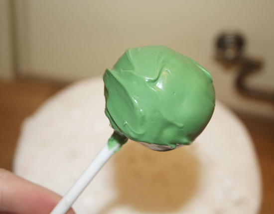 Green Cake Pops
