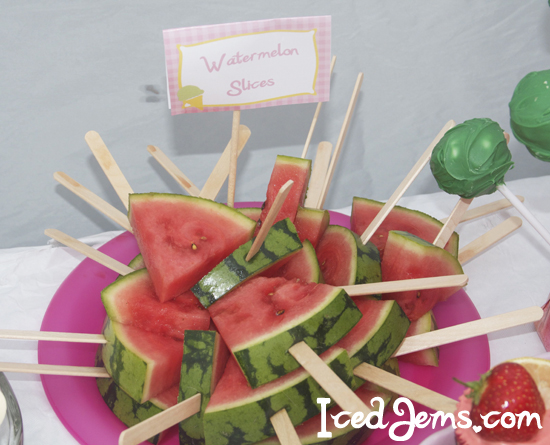 Watermelon Lollipops