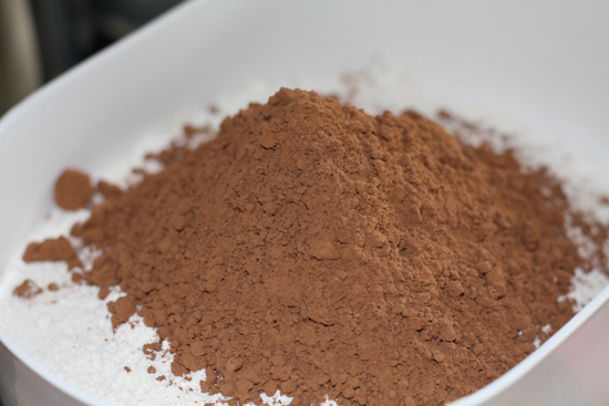 Flour and Cocoa Powder