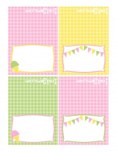 Pink Yellow Green Party Printables