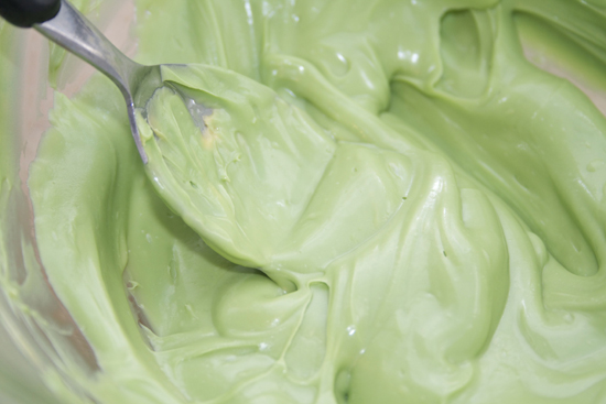 Melted Green Chocolate