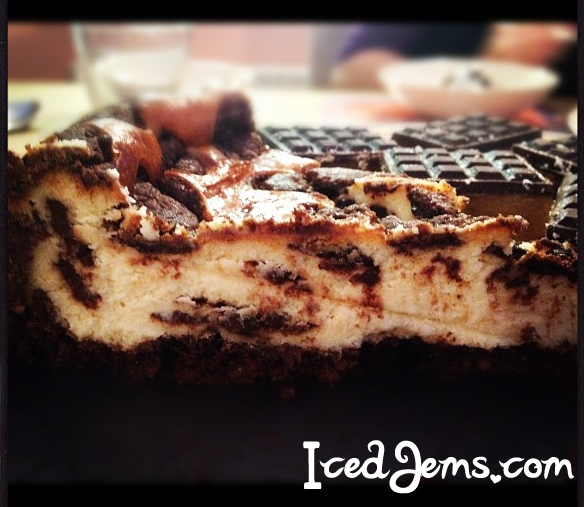 Baked Chocolate Chip Cheesecake