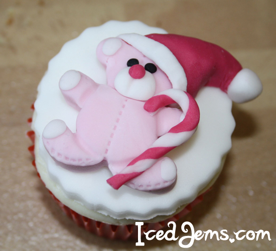 Pink Teddy Bear Cupcake