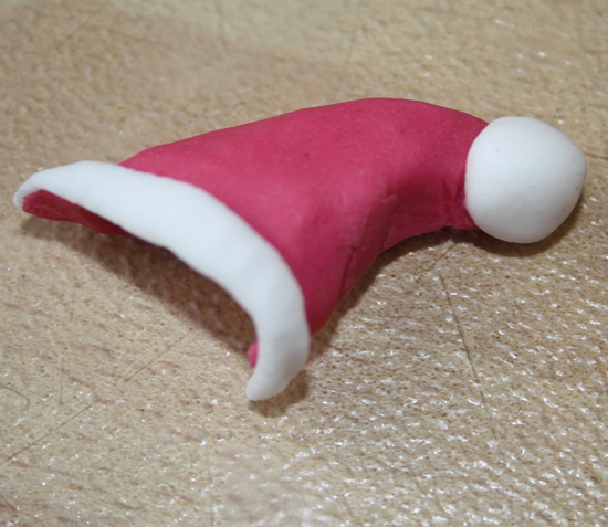 Fondant Santa Hat