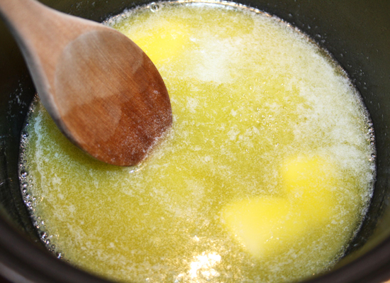 Melt Butter and Sugar Melt Butter and Sugar