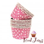 Pink Polka Dot Baking Cups