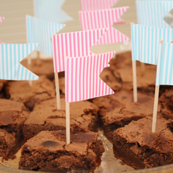 Flag Pick Brownies