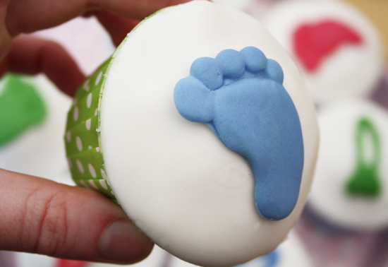 Baby Feet Cupcake