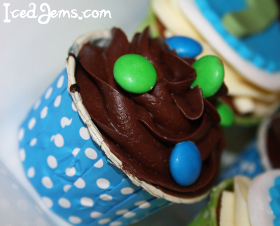 Blue Polka Dot Baking Cups