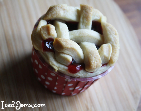 Cherry Pies in Baking Cups