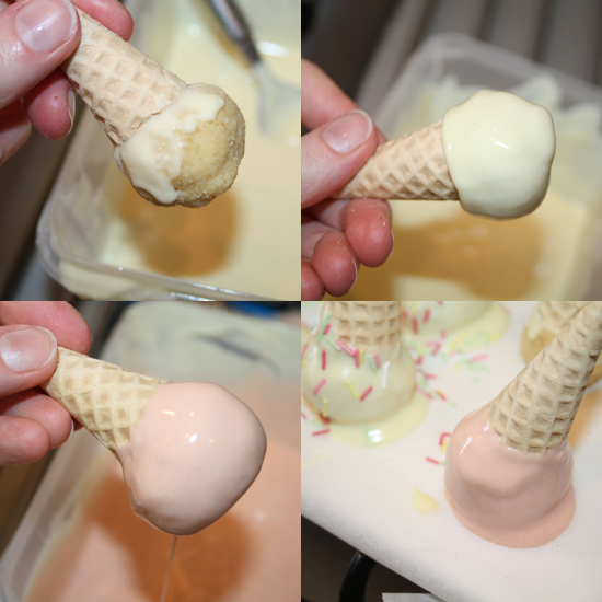 Ice Cream Cone Cake Pops