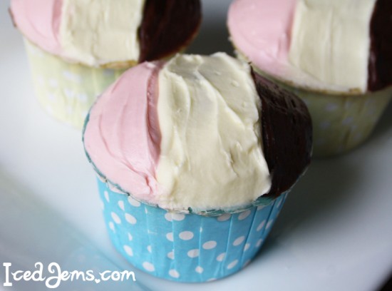 Neapolitan Cupcakes