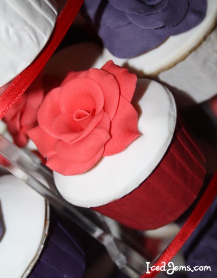 Red Velvet Rose Cupcakes