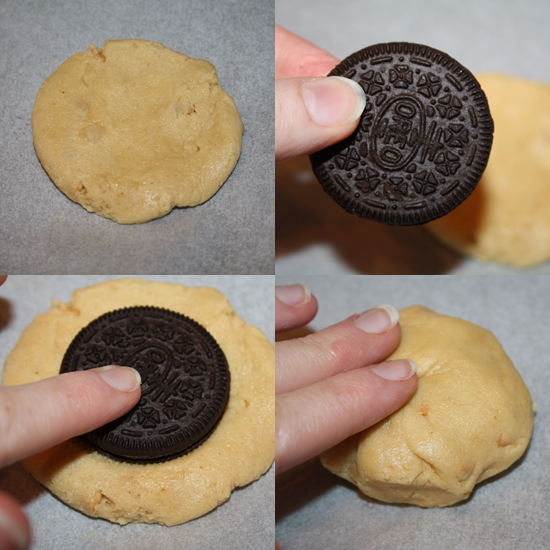 Peanut Butter Stuffed Oreos