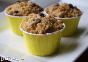 Chocolate and Banana Crumble Cupcakes