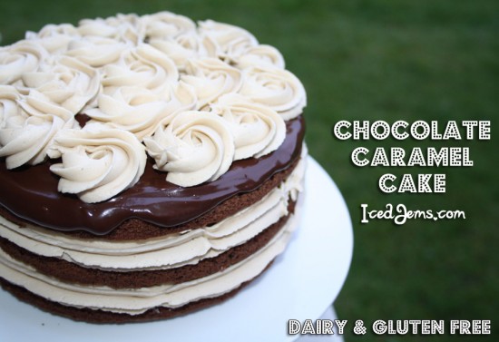 Chocolate Caramel Dairy and Gluten Free Cake