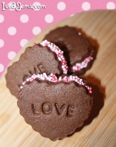 Chocolate Heart Sandwich Cookies