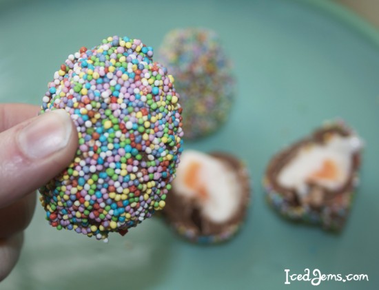 Sprinkles covered Creme Eggs