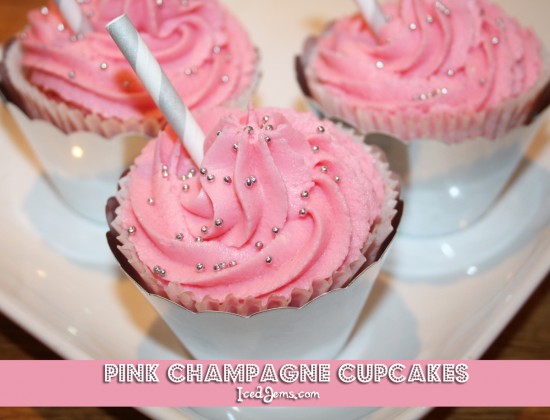 Pink Champagne Cupcakes