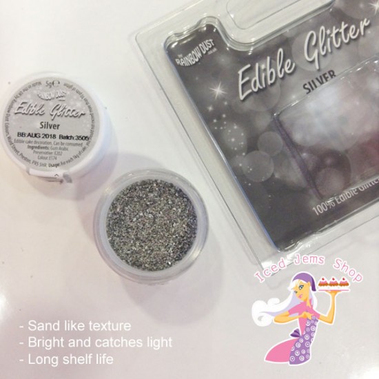 Rainbow Dust Black Edible Glitter 5g